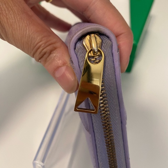 Bottega Venetta Lavander Cassette Compact Zip Wallet Full Inclusion - Picture 8 of 16